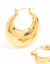 Lovisa - Waterproof Gold Plated Stainless Steel Chunky Hoop Earrings