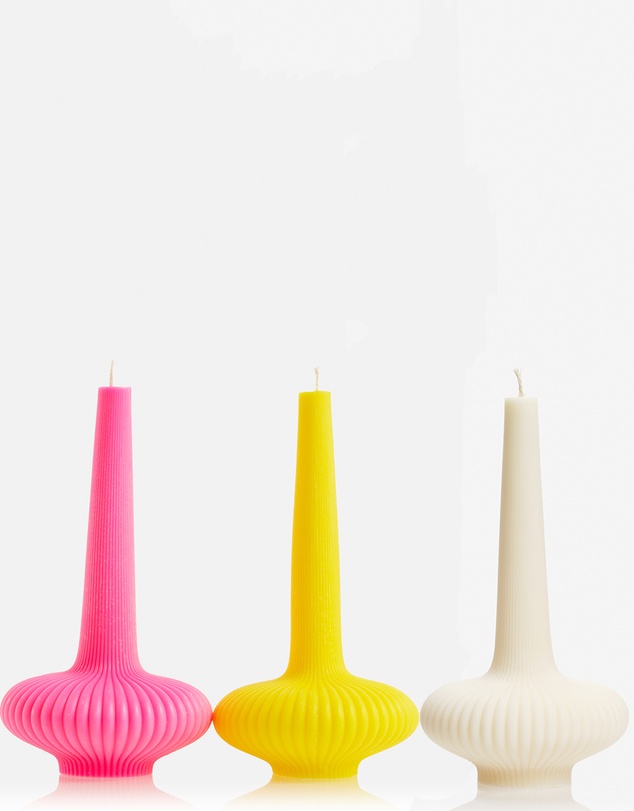 XRJ Celebrations - Vertex Candle Neon Yellow