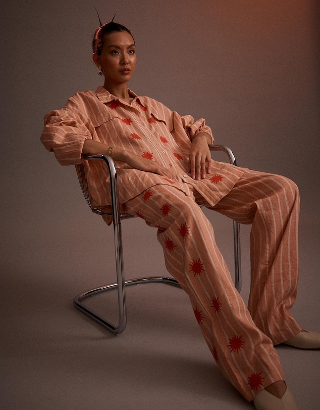 KINGA CSILLA - Dallas Sun Straight Pants