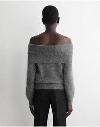 COS - Off-The-Shoulder Merino Wool Jumper