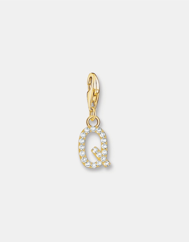 THOMAS SABO - Charm Pendant Letter Q Gold Plated