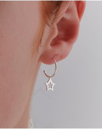 Karen Walker - Star Hoop Earrings