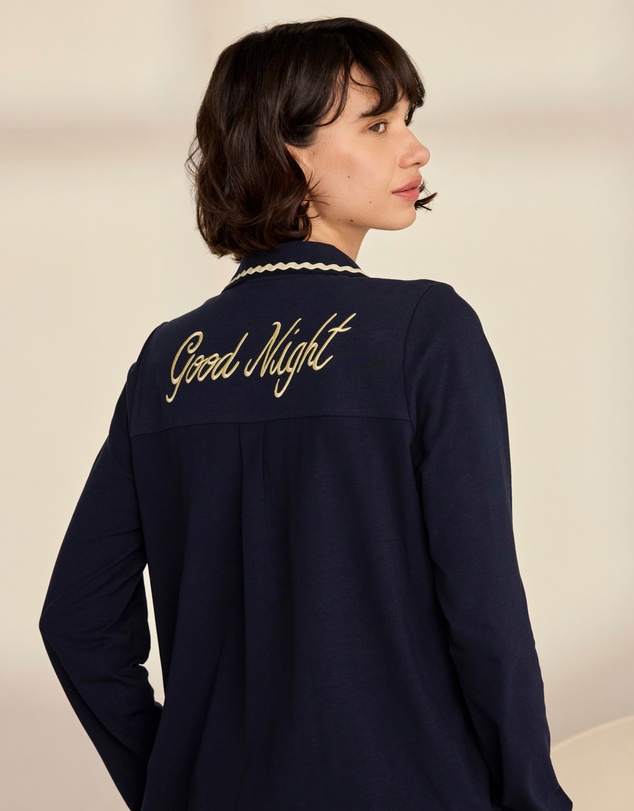 Chelsea Peers - Organic Cotton Good Night Long Pyjama Set