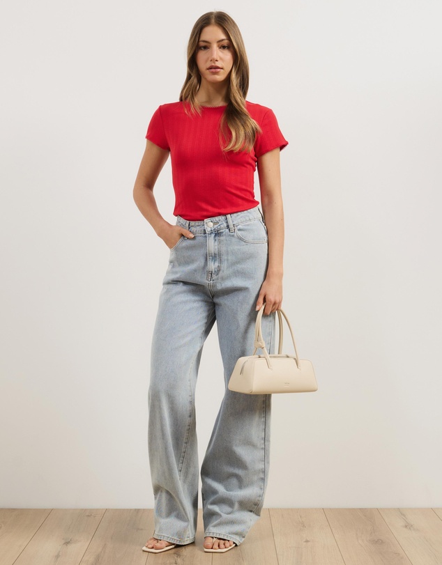 Atmos&Here - Darcie Pointelle Baby Tee