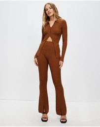Third Form - Hooked In Knit Flare Pants