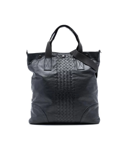 Pre-Loved by Azura Reborn - Pre-Loved Intrecciato Trimmed Nappa Convertible Tote