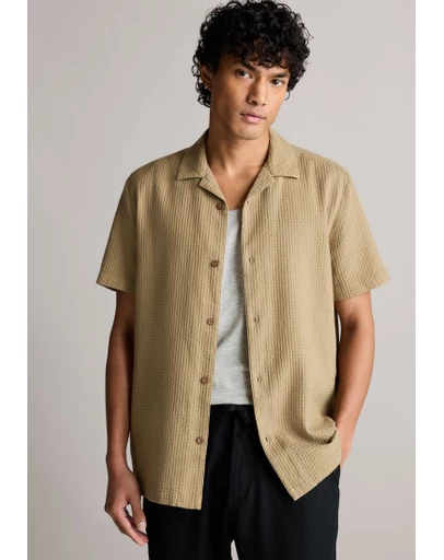 NEXT - Textured Waffle Short Sleeve Shirt