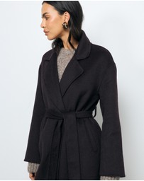 AERE - Chloe Double Faced Wool Blend Coat