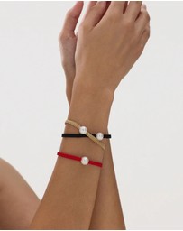 Najo - Coco Lagoon 10mm Pearl Bracelet - Red