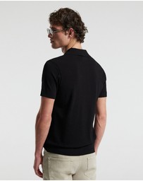 Calibre - Tech Shoulder Trim Polo Black