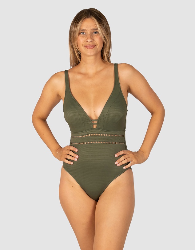 Baku Swimwear - Rococco C/DD Cup Plunge One Piece Swimsuit