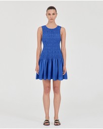 FRIEND of AUDREY - Lily Shirred Mini Dress