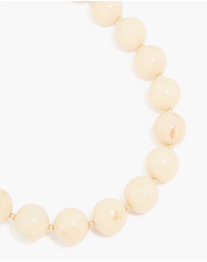 Lovisa - Gold Neutral Marble Beaded Necklace