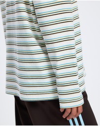 adidas Originals - Striped Oversized LS Polo