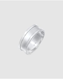 Kuzzoi - ICONIC EXCLUSIVE - Ring Men Band Ring Masculine Timeless in 925 Sterling Silver