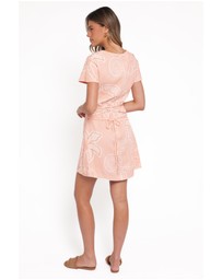 Petal & Pup - Tamika Mini Dress - Peach Floral