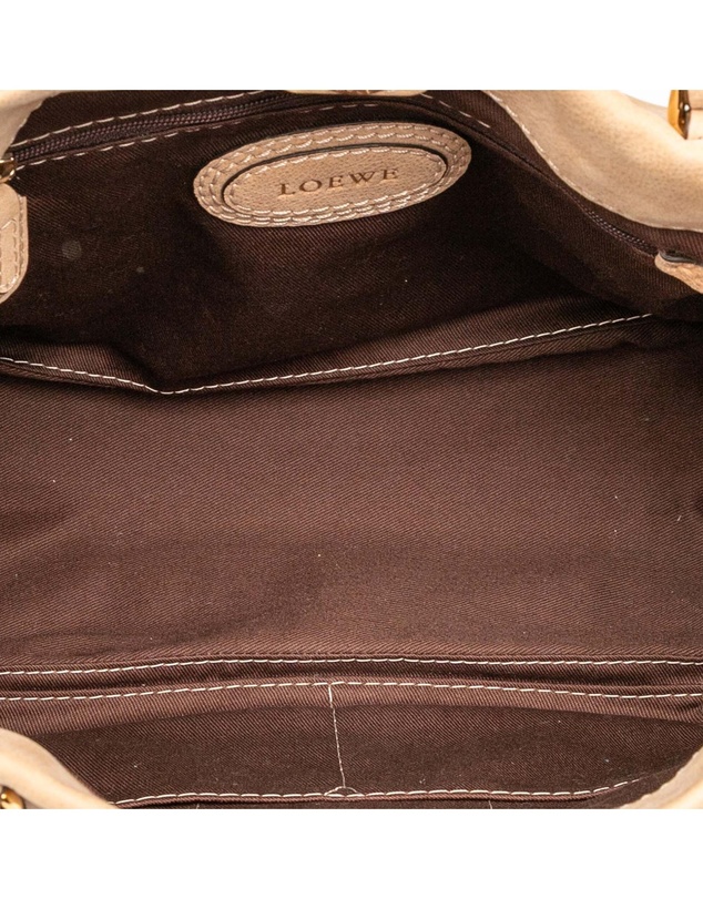 Pre-Loved by Azura Reborn - Pre-Loved Nubuck Anagram Madrid Fringe Shoulder Bag
