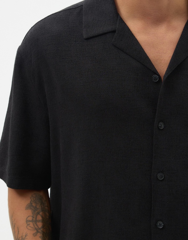 AERE - Textured Camp Collar Shirt