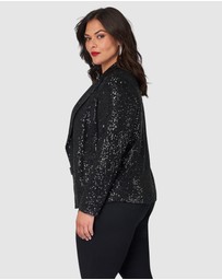 Pink Dusk by Curve Project - All Day & Night Sequin Jacket