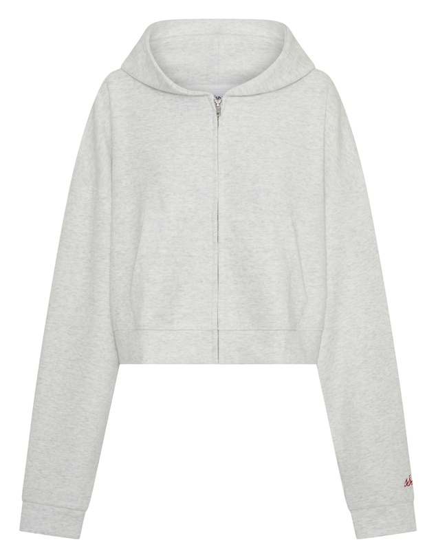SSAINT - SŚAINT Cropped Hoodie Grey & Red