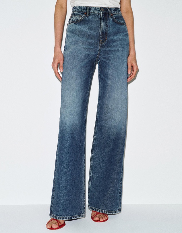 Reformation - Cary High Rise Slouchy Wide Leg Jeans