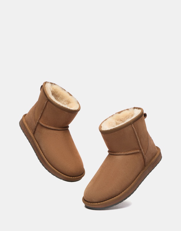 EVERAU - Australian Shepherd Ugg Mini Classic Sheepskin Upper UGG Boots