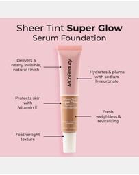 MCoBeauty - Sheer Tint Super Glow Serum Foundation - 3-4 (Light Medium)