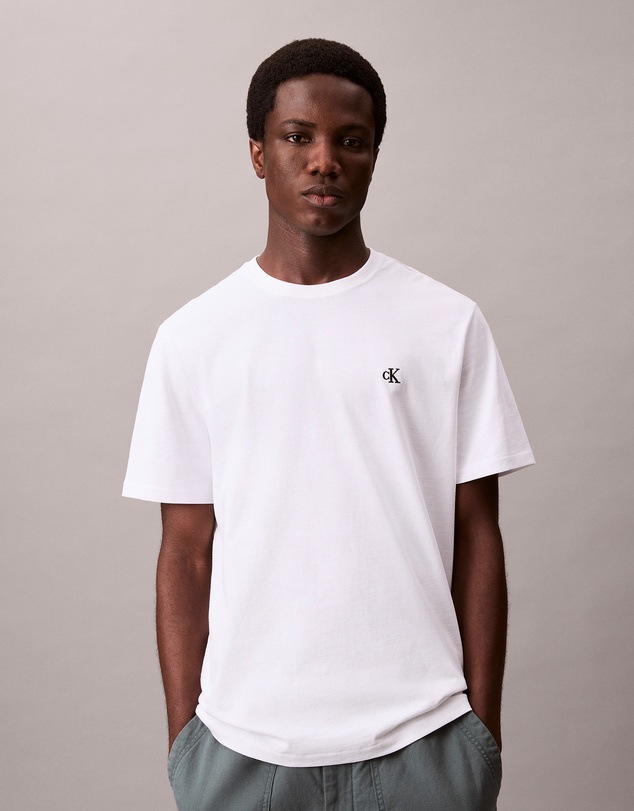 Calvin Klein Jeans - Embroidered Monogram Logo Relaxed T-Shirt