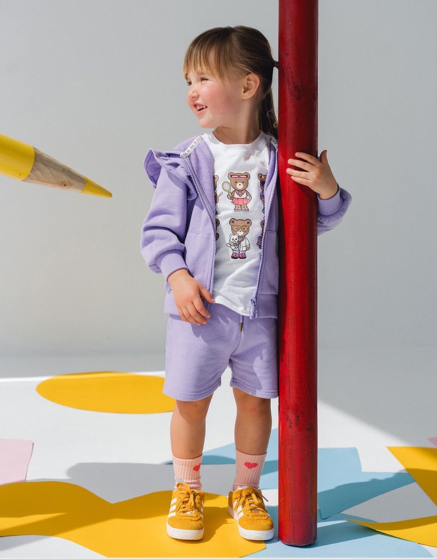 Huxbaby - Lavender Zip Through - Babies-Kids