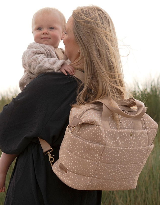 Storksak - Organic Tote Rain Drop Nappy Bag