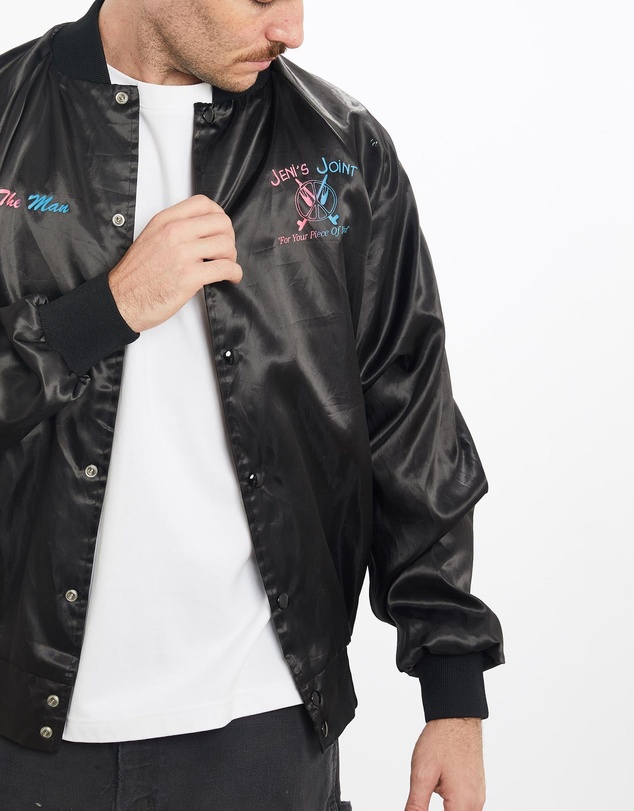 Vintage by The Real Deal - Pre Loved - Vintage 80s Jeni's Joint Satin Bomber Jacket