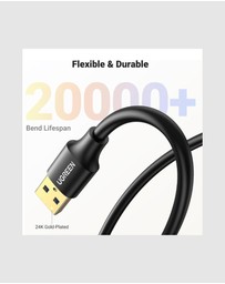 Ugreen - UGREEN 1M USB 3.0 Extender Cable 5Gbps
