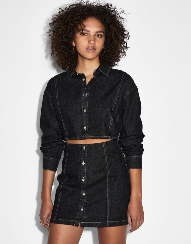Ksubi - Cutout Shirt Dress Midnight