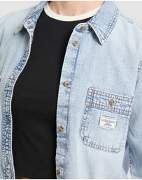GUESS - GUESS JEANS Regular Long Sleeve Denim Shirt