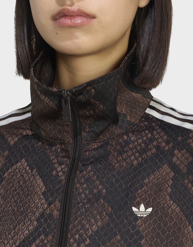 adidas Originals - SATIN SNAKE PRINT FIREBIRD TRACK JACKET Womens