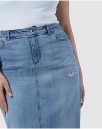 Sunday In The City - Hype Denim Maxi Skirt