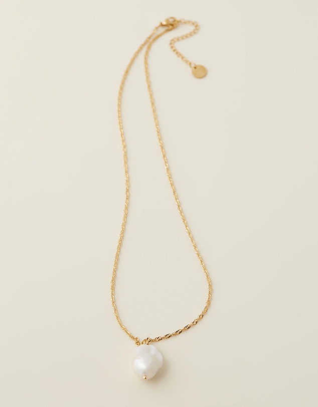 Carly Paiker - Positano Baroque Pearl Pendant Necklace