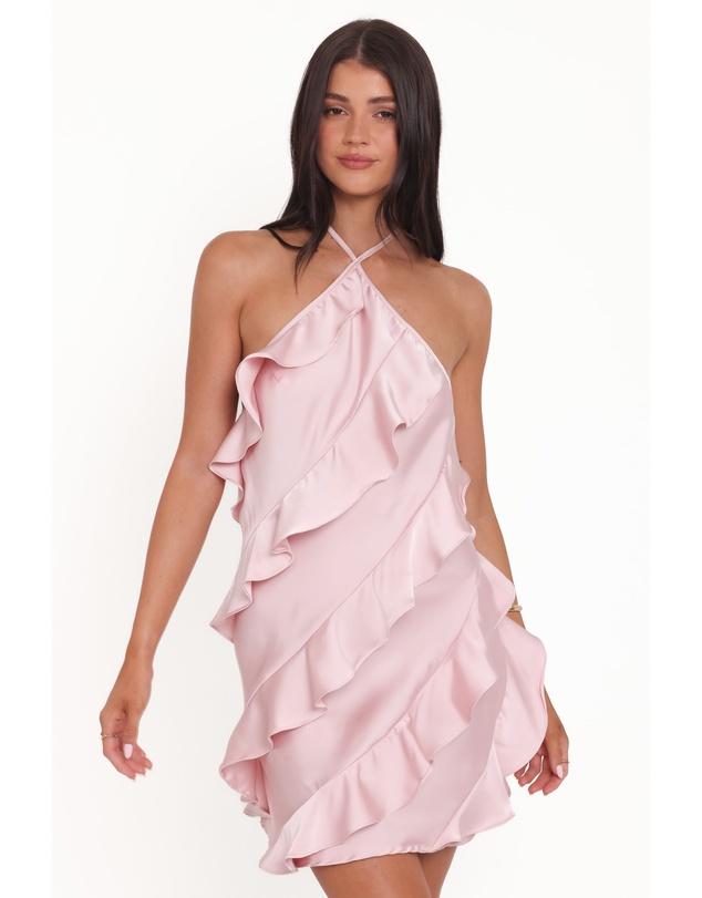 Petal & Pup - Valery Halterneck Mini Dress - Pink