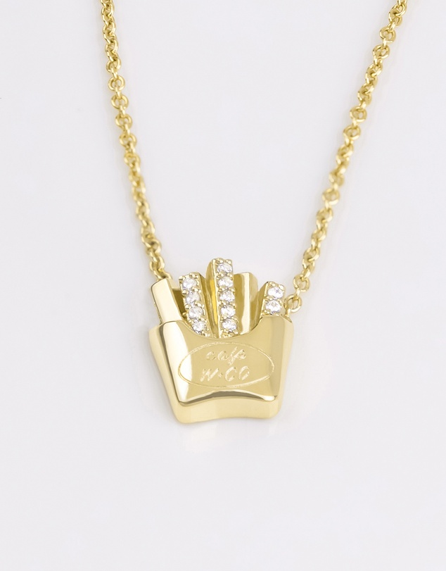 Wanderlust + Co - Fries Gold Necklace