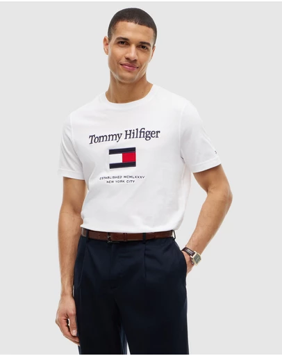 Tommy Hilfiger - Logo Embroidery Jersey T-Shirt