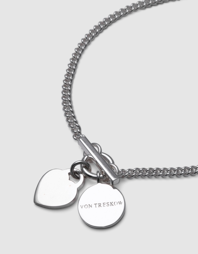 Von Treskow - Curb Bracelet With Flat Heart