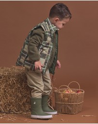 Crywolf - REVERSIBLE ECO-VEST Field Plaid