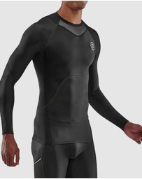 SKINS - SKINS Compression Men's Series-3 Running/Gym Long Sleeve Top Black