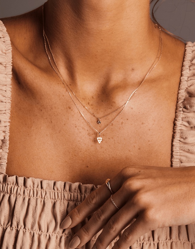Luna Rae - Solid Gold - Diamond Sky Necklace
