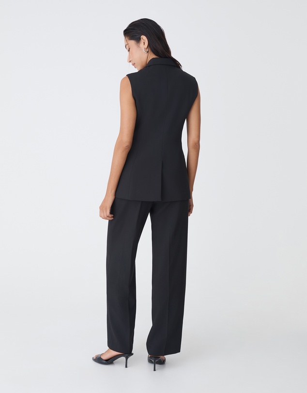 Forcast - Nikki Long Collared Vest