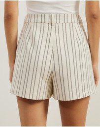 Atmos&Here - Dune Stripe Tailored Shorts