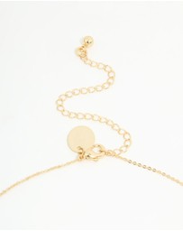 Lovisa - Gold Plated Cubic Zirconia Butterfly Teardrop Necklace