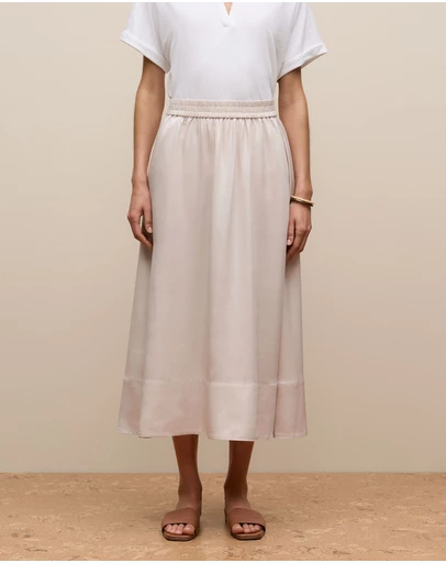 Trenery - Soft Pull On Skirt in Stone