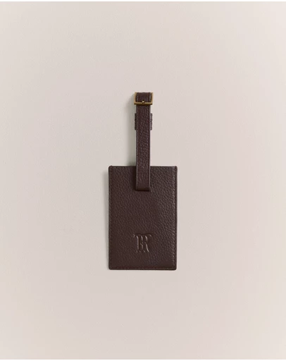 Trenery - Wynyard Luggage Tag in Espresso