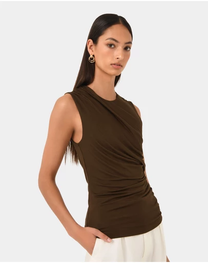 Forcast - Mia Ruched Jersey Top
